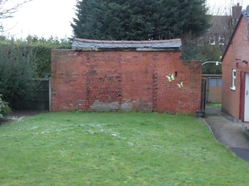 Back wall of 2, Springwell Terrace  now!