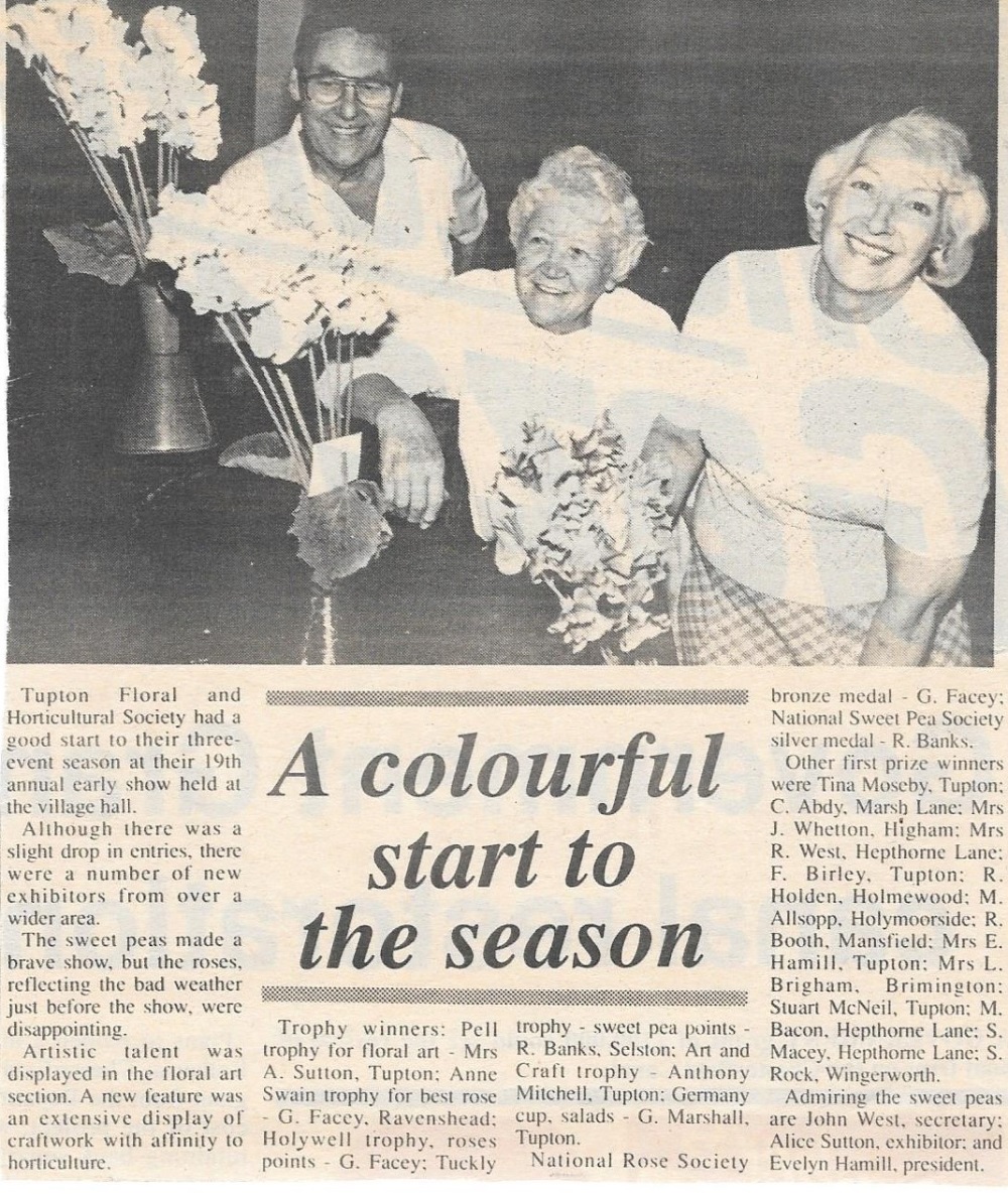 1976 Tupton Flower Society Dinne