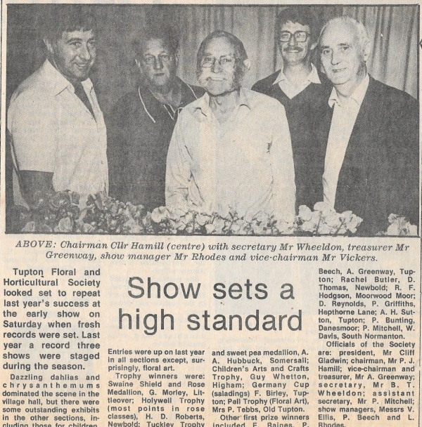 1985 Tupton Flower Society